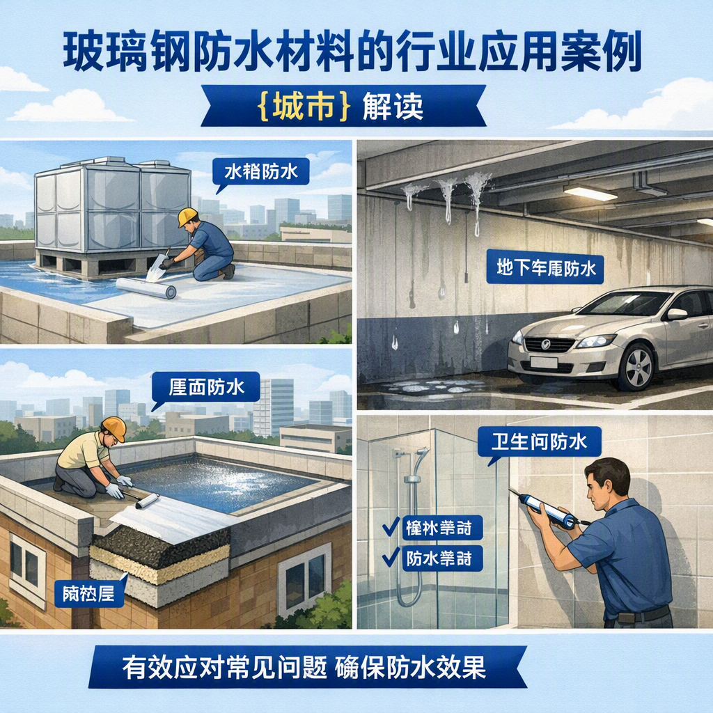 玻璃钢防水材料的行业应用案例，石河子解读